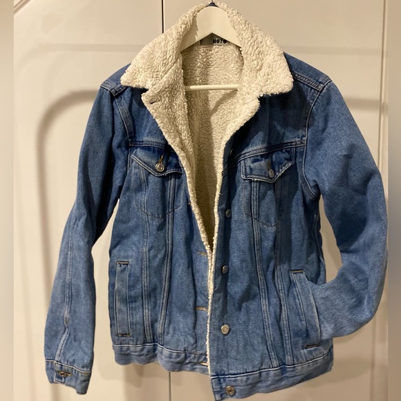 Denim fleece lined jacket - Picture 1 of 2
